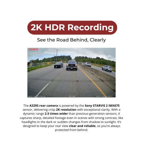 VIOFO A329T 4K+2K+2K 3-Channel 60FPS Wi-Fi 6 Dash Cam