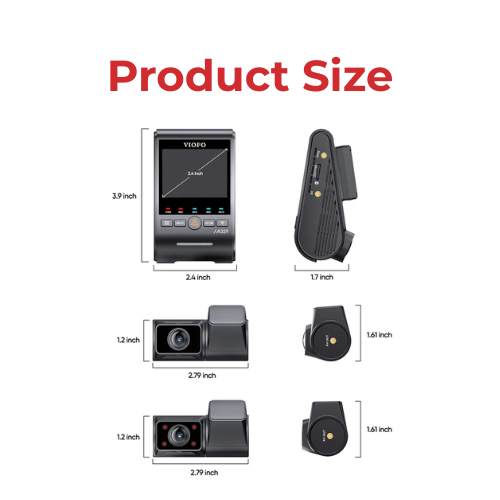VIOFO A329S 4K+2K+2K 3-Channel 60FPS Wi-Fi 6 Dash Cam