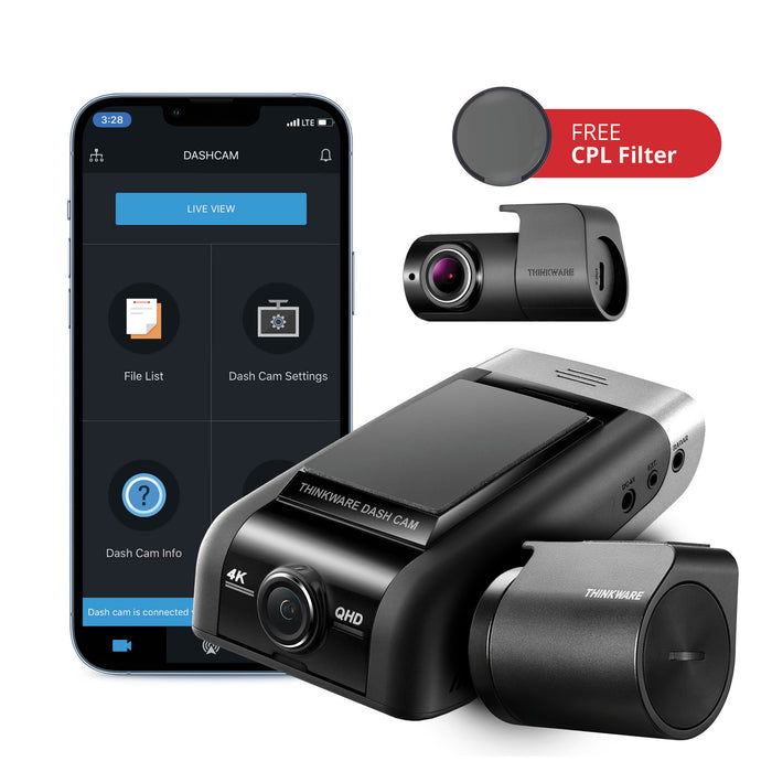 Thinkware U1000 4K UHD Zweikanal-Dashcam + Radarmodul