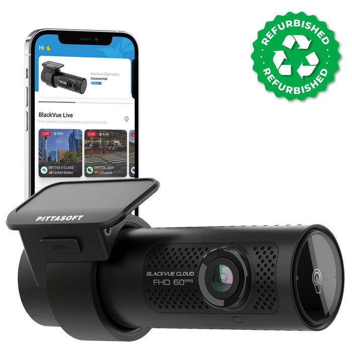 BlackVue DR770X-1CH Full HD Cloud Dash Cam - Dash Cams - {{ collection.title }} - 1-Channel, 1080p Full HD @ 60 FPS, Adhesive Mount, App Compatible, Bluetooth, Cloud, Dash Cams, Desktop Viewer, G-Sensor, GPS, Hardwire Install, Loop Recording, Mobile App, Mobile App Viewer, Night Vision, Parking Mode, Security, South Korea, Super Capacitor, Wi-Fi - BlackboxMyCar