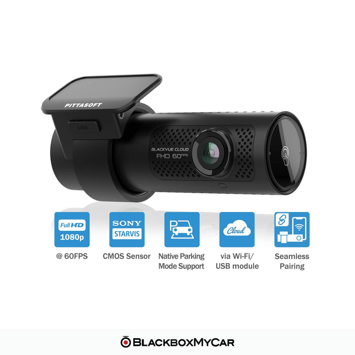 BlackVue DR770X-1CH Full HD Cloud Dash Cam - Dash Cams - {{ collection.title }} - 1-Channel, 1080p Full HD @ 60 FPS, Adhesive Mount, App Compatible, Bluetooth, Cloud, Dash Cams, Desktop Viewer, G-Sensor, GPS, Hardwire Install, Loop Recording, Mobile App, Mobile App Viewer, Night Vision, Parking Mode, Security, South Korea, Super Capacitor, Wi-Fi - BlackboxMyCar