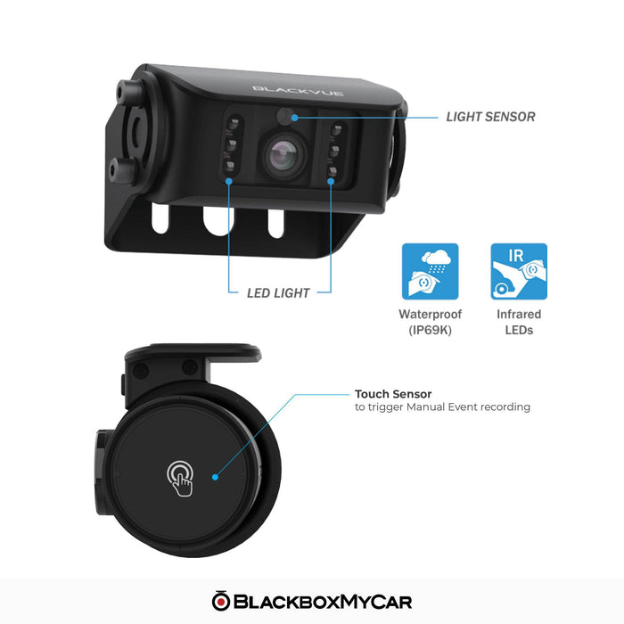 BlackVue DR770X-2CH Truck Full HD Cloud Dash Cam - Dash Cams - {{ collection.title }} - 1080p Full HD @ 60 FPS, 2-Channel, Adhesive Mount, App Compatible, Bluetooth, Cloud, Dash Cams, Desktop Viewer, G-Sensor, GPS, Hardwire Install, Loop Recording, Mobile App, Mobile App Viewer, Night Vision, Parking Mode, Security, South Korea, Super Capacitor, Wi-Fi - BlackboxMyCar