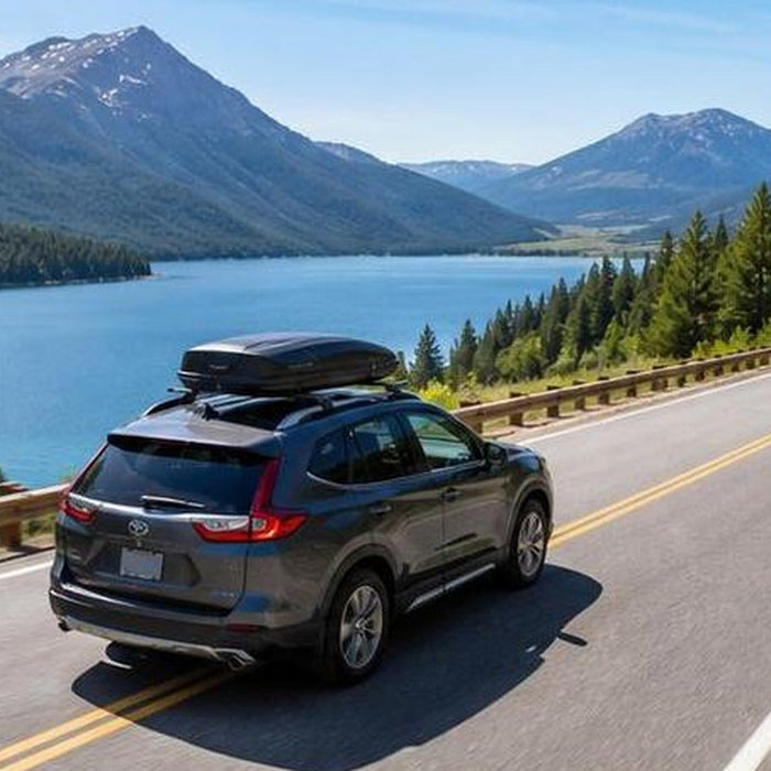 Summer road trip highway scene for dash cam travel coverage