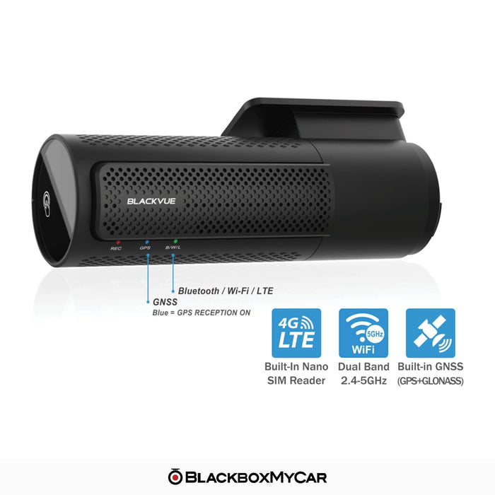 [REFURBISHED] BlackVue DR970X-2CH LTE 4K UHD Cloud Dash Cam - Dash Cams - {{ collection.title }} - 2-Channel, 4K UHD @ 30 FPS, Adhesive Mount, App. Compatible, GPS, Hardwire Install, Loop Recording, Night Vision, Parking Mode - BlackboxMyCar