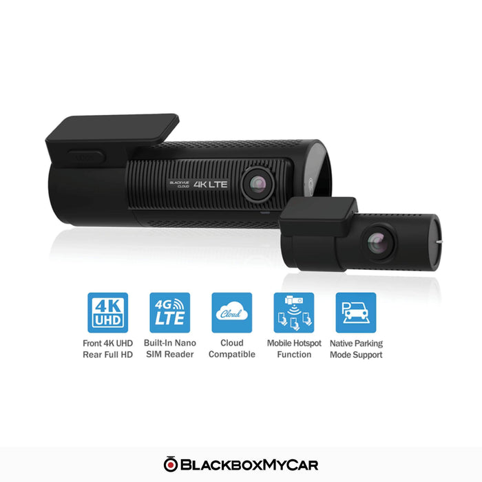 [REFURBISHED] BlackVue DR970X-2CH LTE 4K UHD Cloud Dash Cam - Dash Cams - {{ collection.title }} - 2-Channel, 4K UHD @ 30 FPS, Adhesive Mount, App. Compatible, GPS, Hardwire Install, Loop Recording, Night Vision, Parking Mode - BlackboxMyCar