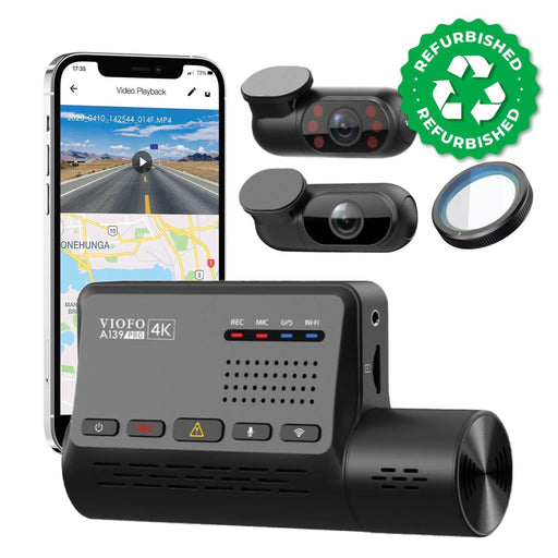 [REFURBISHED] VIOFO A139 Pro 4K 3-Channel Dash Cam with GPS | VIOFO | Dash Cams | BlackboxMyCar