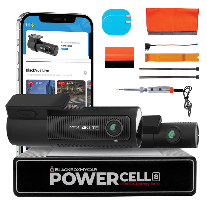 [Signature Bundle] BlackVue DR970X-2CH LTE + BlackboxMyCar PowerCell 8 Battery Pack + Bonus 2-Year Warranty