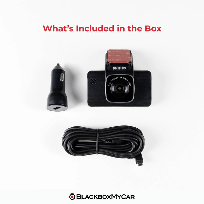 Philips GoSure GS5101 2K QHD Single-Channel Dash Cam | Philips | Dash Cams | BlackboxMyCar