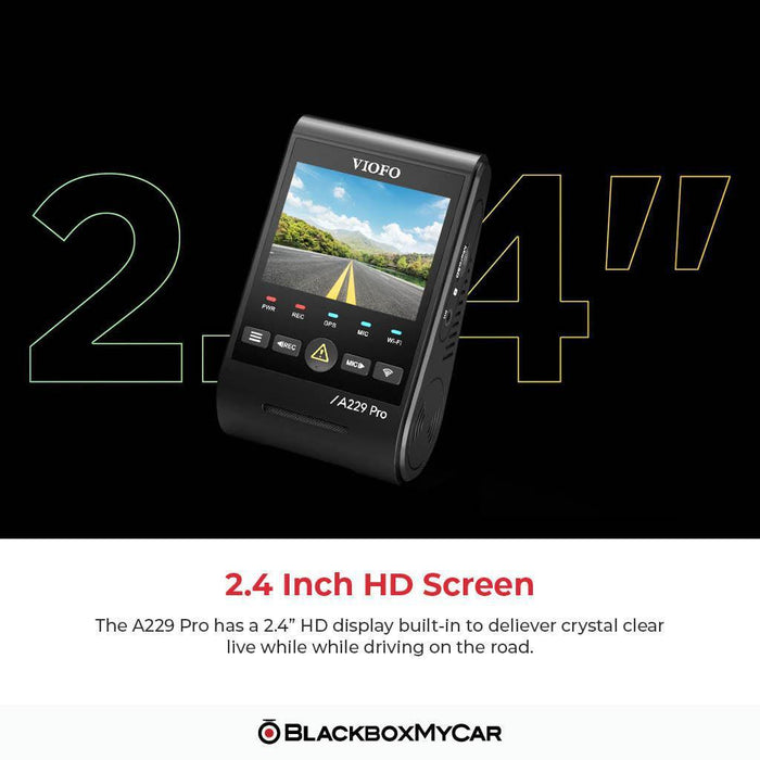 VIOFO A229 Pro 4K UHD 2-Channel Dash Cam