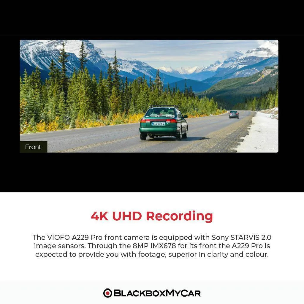 VIOFO A229 Pro 4K UHD 1-Channel Dash Cam | VIOFO | Dash Cams | BlackboxMyCar