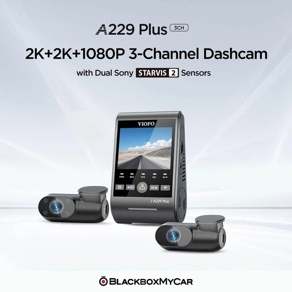 VeroCity 三PLUS 2ch+3ch VIOFO A229 Plus 2K QHD 3-CH Dash Cam with Dual Sony STARVIS