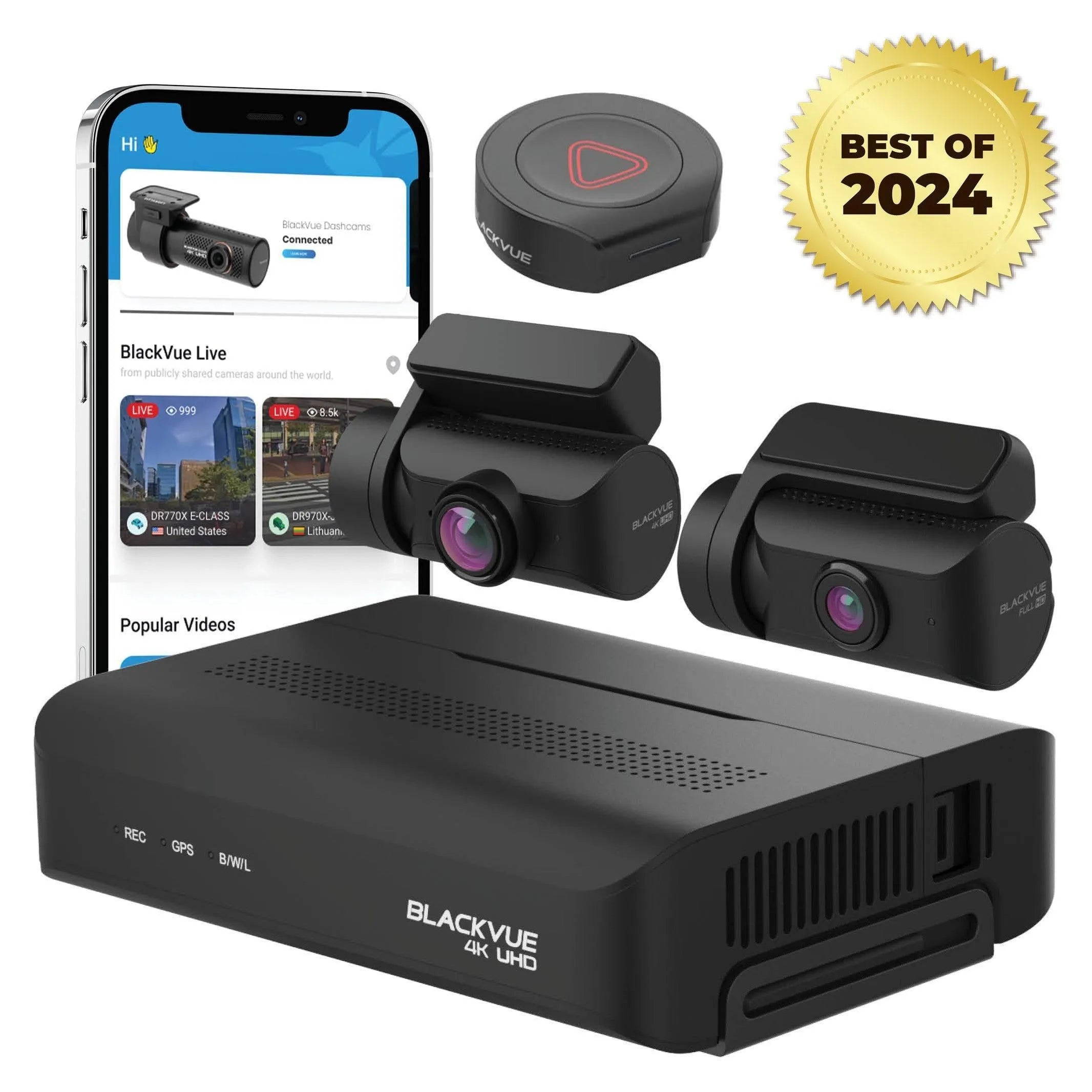 Thinkware U3000 4K UHD Single-Channel Dash Cam - Dash Cams - {{ collection.title }} - 1-Channel, 12V Plug-and-Play, 256GB, 4K UHD @ 30 FPS, ADAS, Adhesive Mount, App Compatible, Cloud, Dash Cams, Desktop Viewer, G-Sensor, GPS, Hardwire Install, Loop Recording, Mobile App, Mobile App Viewer, Night Vision, OBD Plug-and-Play, Parking Mode, Security, South Korea, Super Capacitor, Wi-Fi - BlackboxMyCar