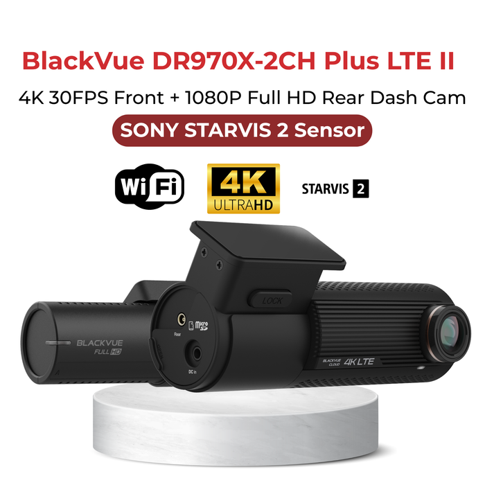 BlackVue DR970X-2CH LTE Plus II 4K UHD Cloud Dash Cam