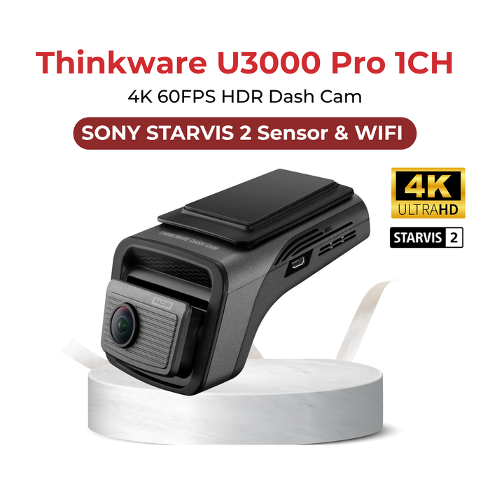 Thinkware U3000 Pro 1CH 4K 30FPS with Hardwiring Kit