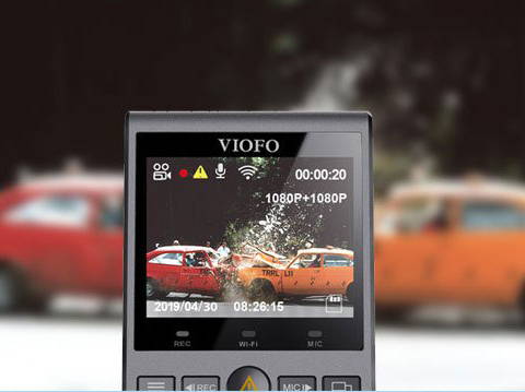How to view Dash Cam Footage on the Display Screen illustration