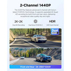 VIOFO A229 Plus 2-Channel 2K QHD Sony STARVIS 2 Dash Cam