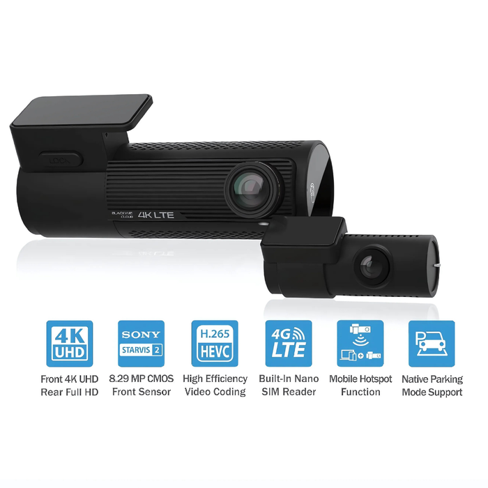 BlackVue DR970X-2CH LTE Plus II 4K UHD Cloud Dash Cam