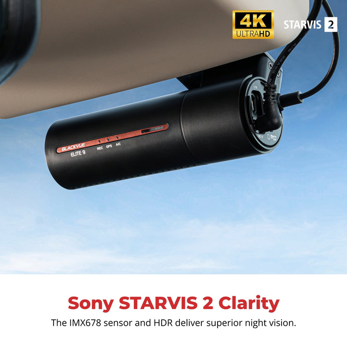 BlackVue Elite 9 2CH 4K UHD Sony STARVIS 2 Dashcam 