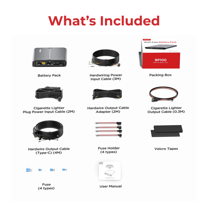 VIOFO BP100 Dash Cam Battery Pack