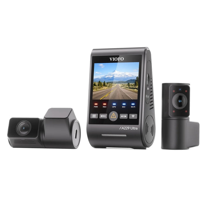 VIOFO A229 Ultra 4K+4K+1080p 3-Channel 30FPS UHD Dash Cam