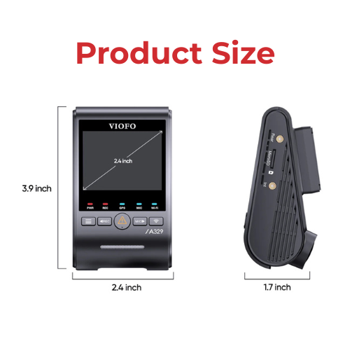 VIOFO A329S 4K UHD 1-Channel 60FPS Wi-Fi 6 Dash Cam