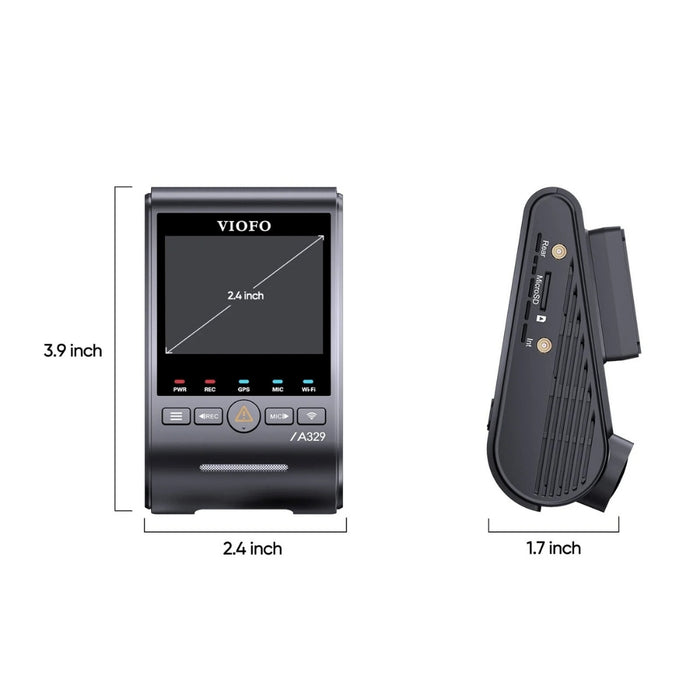 VIOFO A329S 4K UHD 1-Channel 60FPS Wi-Fi 6 Dash Cam