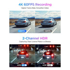 VIOFO A329S 2CH 4K UHD 60FPS Front + 2K Rear Sony STARVIS 2 Dash Cam