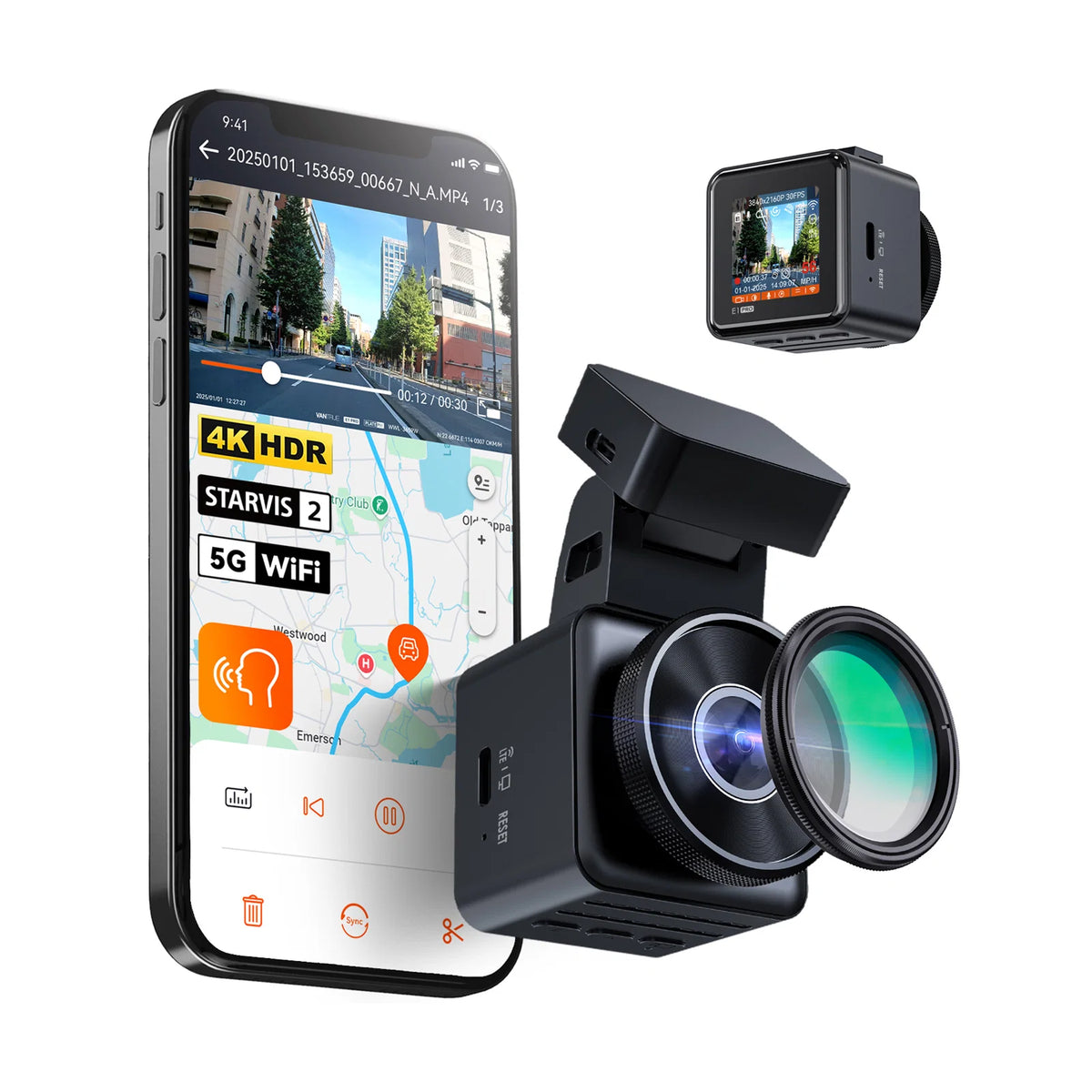 Vantrue E1 Pro compact 4K dash cam