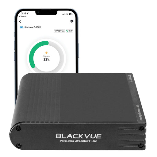 [REFURBISHED] BlackVue Power Magic Ultra Battery (B-130X) - Dash Cam Accessories - {{ collection.title }} - 12V Plug-and-Play, App Compatible, Battery, Bluetooth, Dash Cam Accessories, Hardwire Install, LiFePO4, Mobile App, Parking Mode, South Korea - BlackboxMyCar