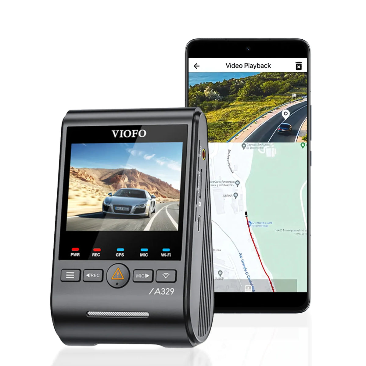 [CLEARANCE] VIOFO A329 4K UHD 1-Channel 60FPS Wi-Fi 6 Dash Cam