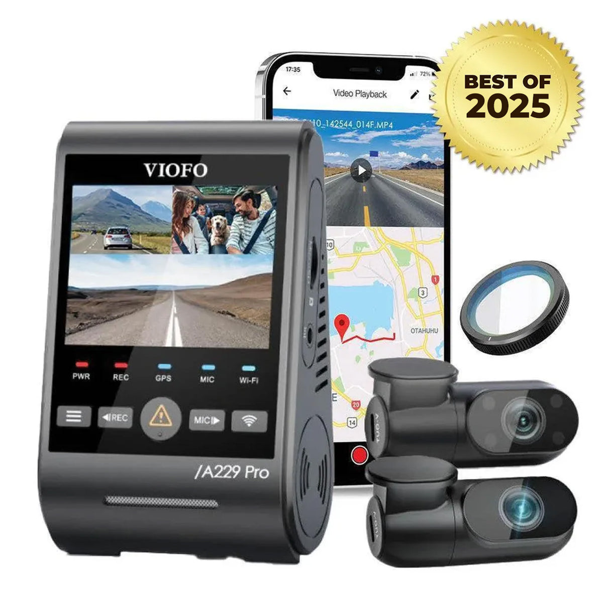 [REFURBISHED - CLEARANCE] VIOFO A229 Pro 4K UHD 3-Channel Dash Cam