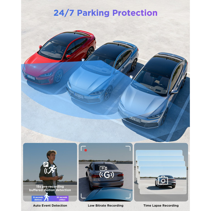 VIOFO A119M Pro parking recording modes