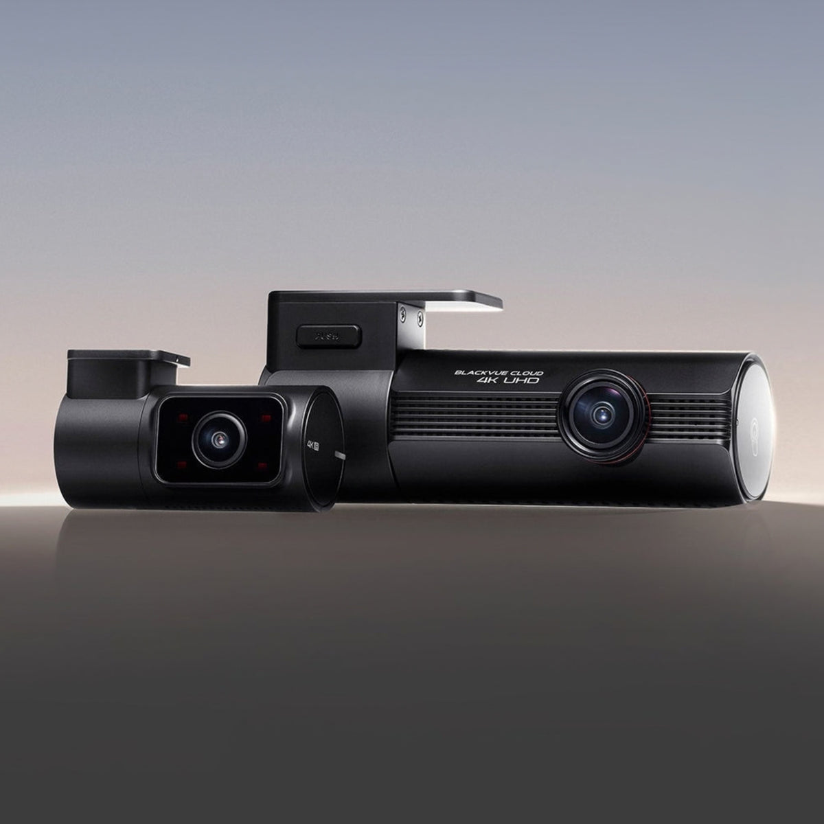 BlackVue Elite 10 front and infrared interior cameras displayed together