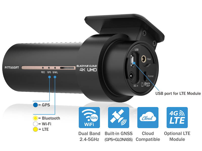 The BlackVue DR970X: Camera Connectivity Settings illustration