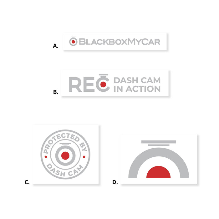 BlackboxMyCar Assorted Decals (2-Pack) - Dash Cam Accessories - {{ collection.title }} - Dash Cam Accessories, sale - BlackboxMyCar