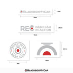 BlackboxMyCar Assorted Decals (2-Pack) | BlackboxMyCar | Dash Cam Accessories | BlackboxMyCar