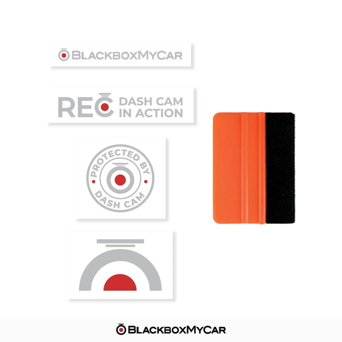 BlackboxMyCar Assorted Decals (2-Pack) | BlackboxMyCar | Dash Cam Accessories | BlackboxMyCar