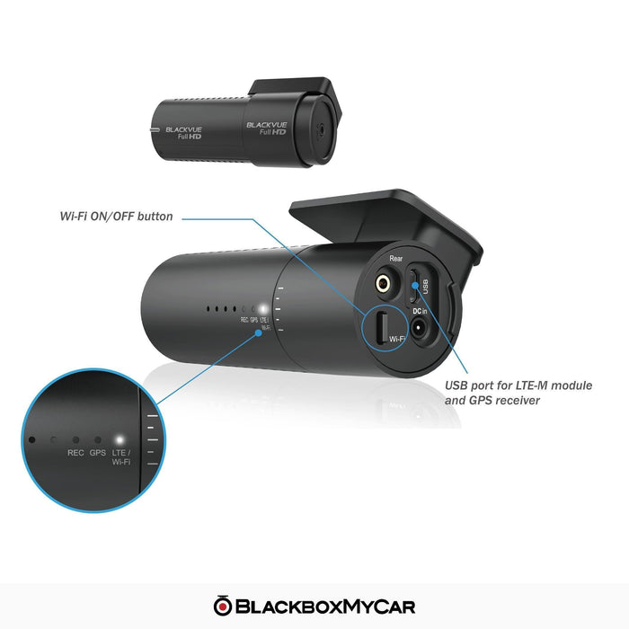 BlackVue DR590X-2CH Full HD Dash Cam - Dash Cams - BlackVue DR590X-2CH Full HD Dash Cam - 1080p Full HD @ 30 FPS, 12V Plug-and-Play, 2-Channel, 256GB, Adhesive Mount, App Compatible, Bluetooth, Desktop Viewer, G-Sensor, GPS, Hardwire Install, Loop Recording, Mobile App, Mobile App Viewer, Night Vision, Parking Mode, Rear Camera, Security, South Korea, Super Capacitor, Voice Alerts, Wi-Fi - BlackboxMyCar