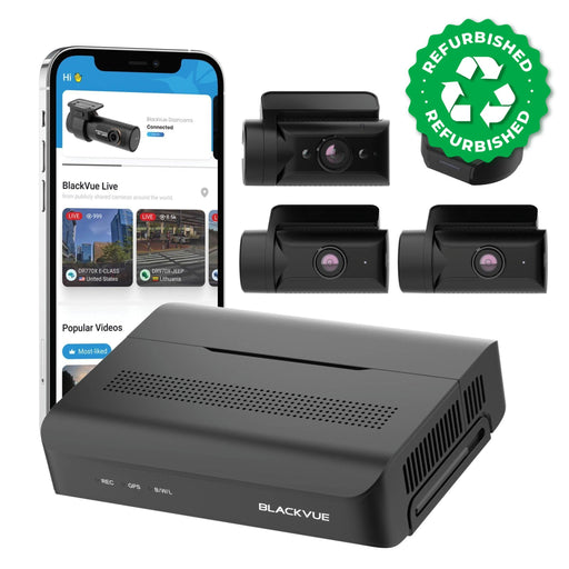 BlackVue DR770X Box 3-Channel Cloud Dash Cam - Dash Cams - {{ collection.title }} - 1080p Full HD @ 60 FPS, 3-Channel, 4K UHD @ 30 FPS, Adhesive Mount, App Compatible, Bluetooth, Cloud, Dash Cams, Desktop Viewer, G-Sensor, GPS, Hardwire Install, Loop Recording, Mobile App, Mobile App Viewer, Night Vision, Parking Mode, Security, South Korea, Super Capacitor, Wi-Fi - BlackboxMyCar