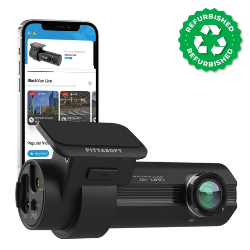 BlackVue DR970X-1CH Plus 4K UHD Cloud Dash Cam - Dash Cams - {{ collection.title }} - 1-Channel, 4K UHD @ 30 FPS, Adhesive Mount, App Compatible, Bluetooth, Cloud, Dash Cams, Desktop Viewer, G-Sensor, GPS, Hardwire Install, Loop Recording, Mobile App, Mobile App Viewer, Night Vision, Parking Mode, Security, South Korea, Super Capacitor, Wi-Fi - BlackboxMyCar
