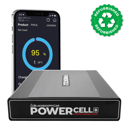 [REFURBISHED] BlackboxMyCar PowerCell 8 Dash Cam Battery Pack - Dash Cam Accessories - {{ collection.title }} - 12V Plug-and-Play, App Compatible, Battery, Bluetooth, Dash Cam Accessories, Hardwire Install, LiFePO4, Mobile App, Parking Mode, sale, South Korea - BlackboxMyCar