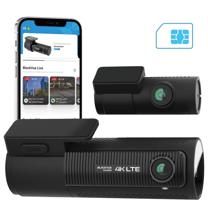 [REFURBISHED] BlackVue DR970X-2CH LTE 4K UHD Cloud Dash Cam - Dash Cams - {{ collection.title }} - 2-Channel, 4K UHD @ 30 FPS, Adhesive Mount, App. Compatible, GPS, Hardwire Install, Loop Recording, Night Vision, Parking Mode - BlackboxMyCar