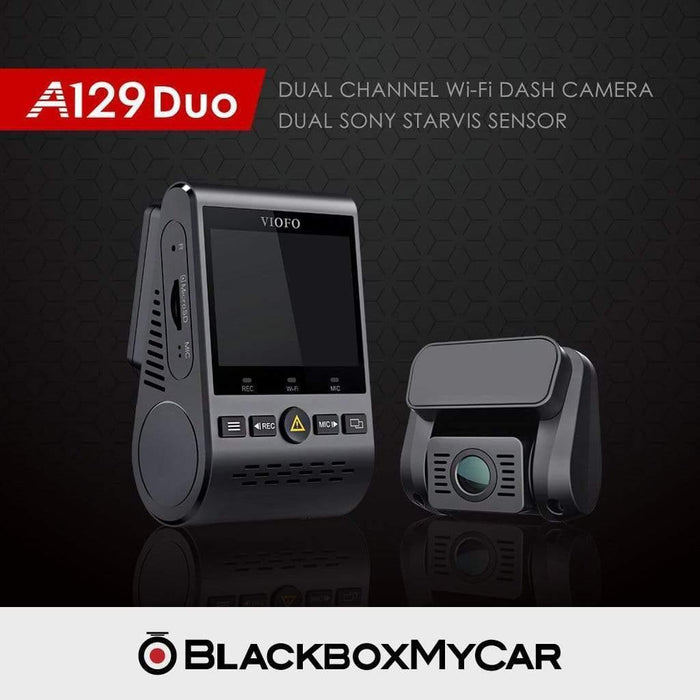 [REFURBISHED - CLEARANCE] VIOFO A129 Duo - Dash Cams - {{ collection.title }} - 1080p Full HD @ 30 FPS, 2-Channel, Adhesive Mount, China, Dash Cams, Display Screen, G-Sensor, GPS, Loop Recording, Mobile App Viewer, Night Vision, Parking Mode, Super Capacitor, Wi-Fi - BlackboxMyCar