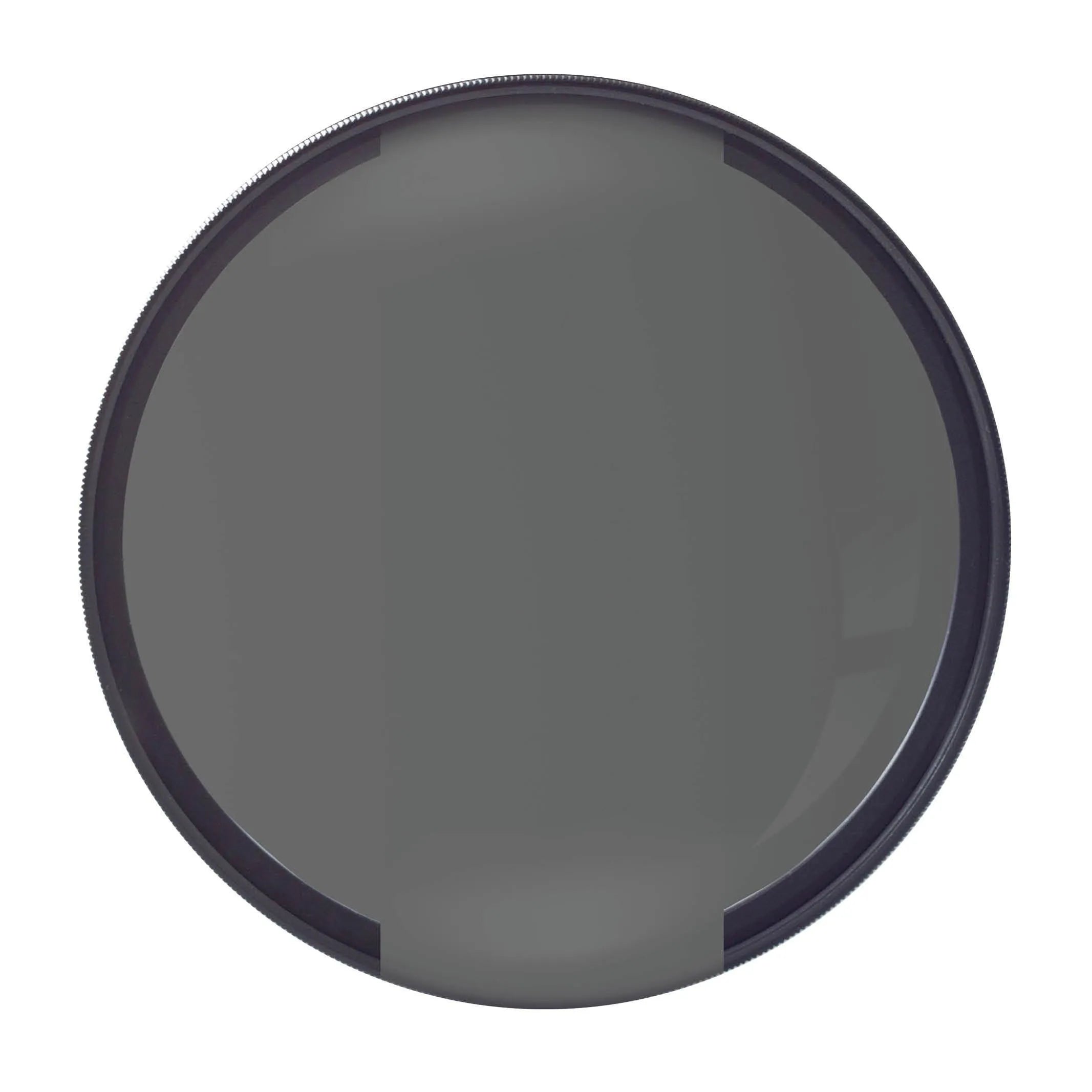 Round dark Thinkware CPL filter with a narrow black rim on a white background.