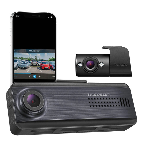 Thinkware Q200 dash cam mounted on windshield