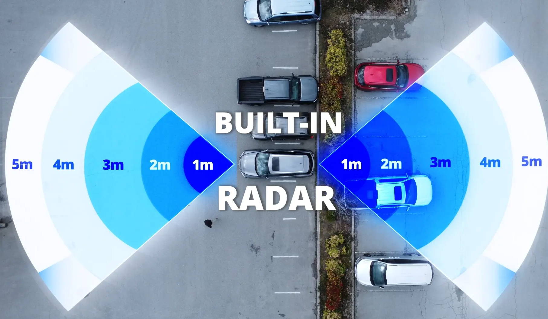 How far can Thinkware’s RADAR detect motion? illustration