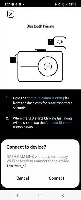 How does Bluetooth in dash cams work? illustration