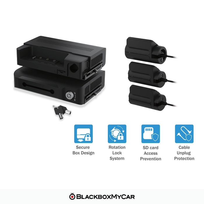 BlackVue DR770X Box 3-Channel Cloud Dash Cam - Dash Cams - {{ collection.title }} - 1080p Full HD @ 60 FPS, 3-Channel, 4K UHD @ 30 FPS, Adhesive Mount, App Compatible, Bluetooth, Cloud, Dash Cams, Desktop Viewer, G-Sensor, GPS, Hardwire Install, Loop Recording, Mobile App, Mobile App Viewer, Night Vision, Parking Mode, Security, South Korea, Super Capacitor, Wi-Fi - BlackboxMyCar