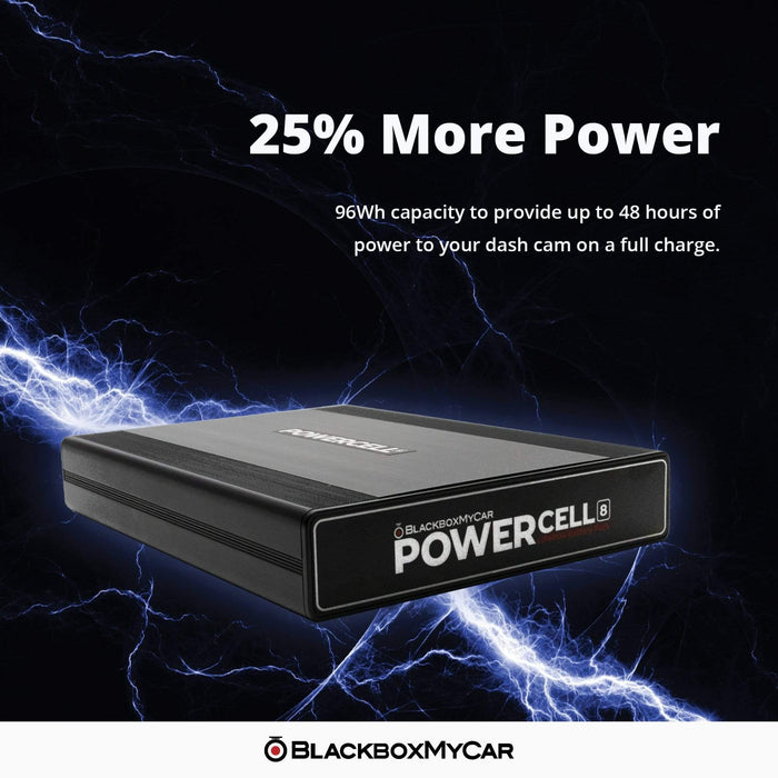 NEW! POWERCELL 8 Battery Pack For Dash Camera Parking Mode 
