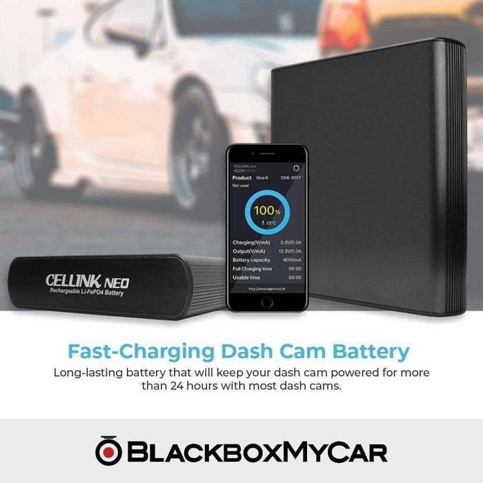Cellink NEO Extended Battery Pack - Dash Cam Accessories - {{ collection.title }} - 12V Plug-and-Play, App Compatible, Battery, Bluetooth, custom:Limited Quantities Left, Dash Cam Accessories, Hardwire Install, LiFePO4, South Korea - BlackboxMyCar